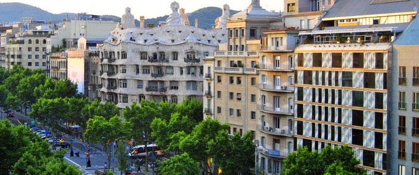 Vista de una de las mejores zonas para vivir en Barcelona en la zona alta